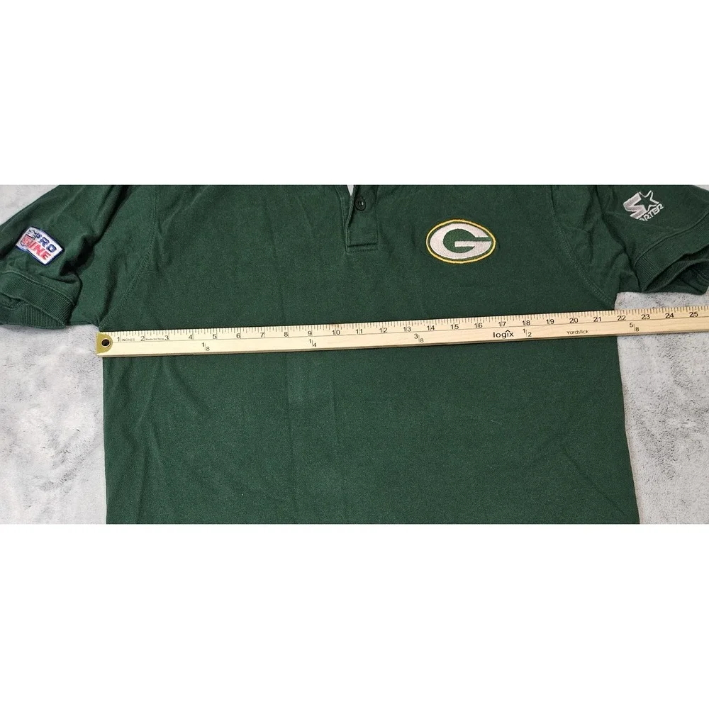 Vtg Green Bay Packers Starter Pro Line Men's Polo Shirt Size Med - Picture 7 of 10
